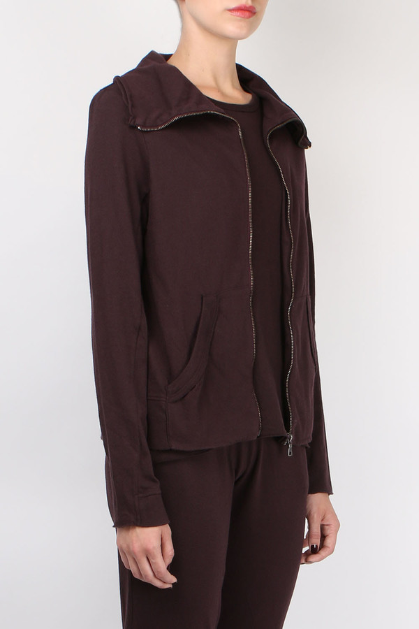 Skin Organic Jersey Jacket - Raisin Skin Organic Jersey Jacket - Raisin