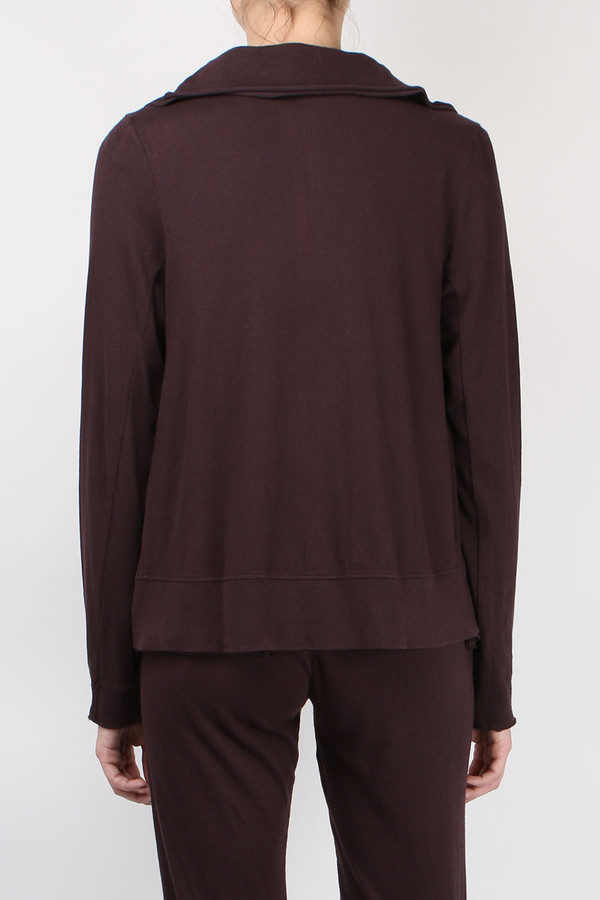 Skin Organic Jersey Jacket - Raisin Skin Organic Jersey Jacket - Raisin