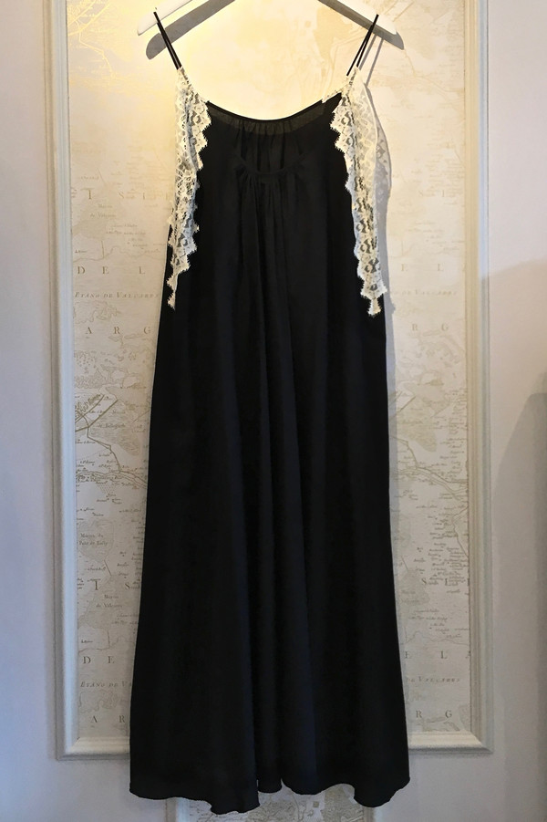 Holy Caftan 'Beatriz' Swing Maxi Dress with Lace | Garmentory