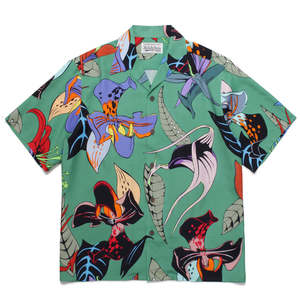 WACKO MARIA】HAWAIIAN SHIRT S/S Wacko Maria Type-1 Hawaiian S/S Shirt - Green | Garmentory