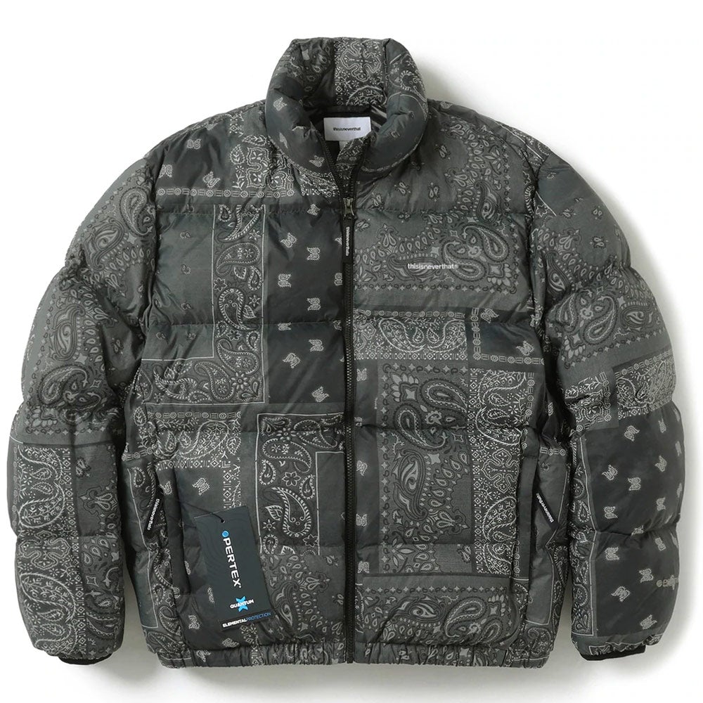 ThisIsNeverThat PERTEX T Down Jacket - Bandana Black | Garmentory