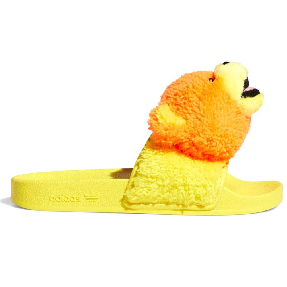 Jeremy Scott X Adidas Adilette Teddy 'JS Bear Yellow' Garmentory