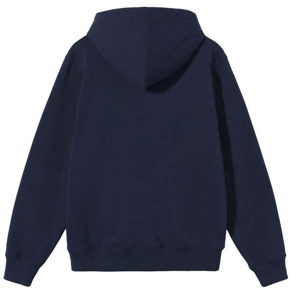 Stussy Stock Logo Zip Hood - Navy | Garmentory