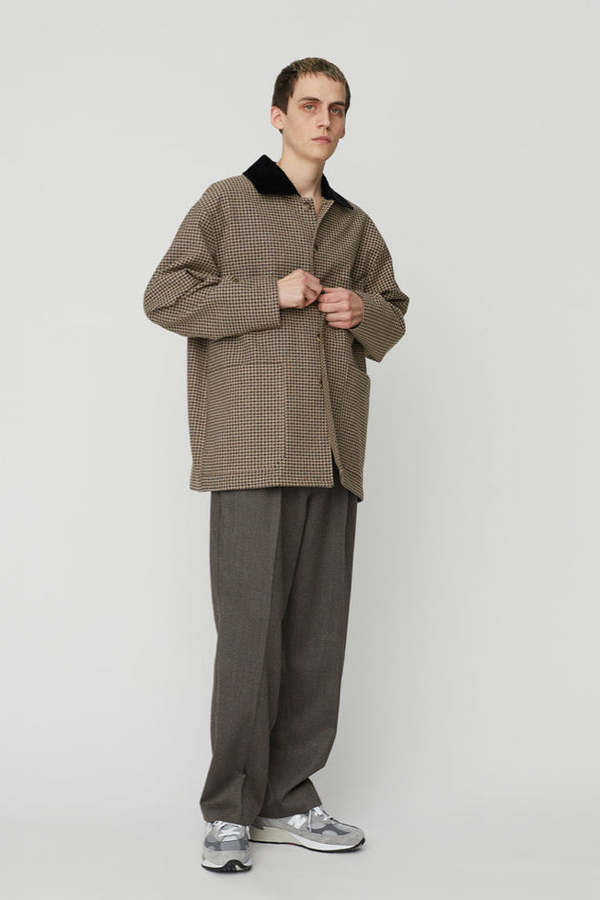 ジャケット・アウター mfpen DECO WORK JACKET Mfpen Deco Work Jacket - Beige Houndstooth | Garmentory