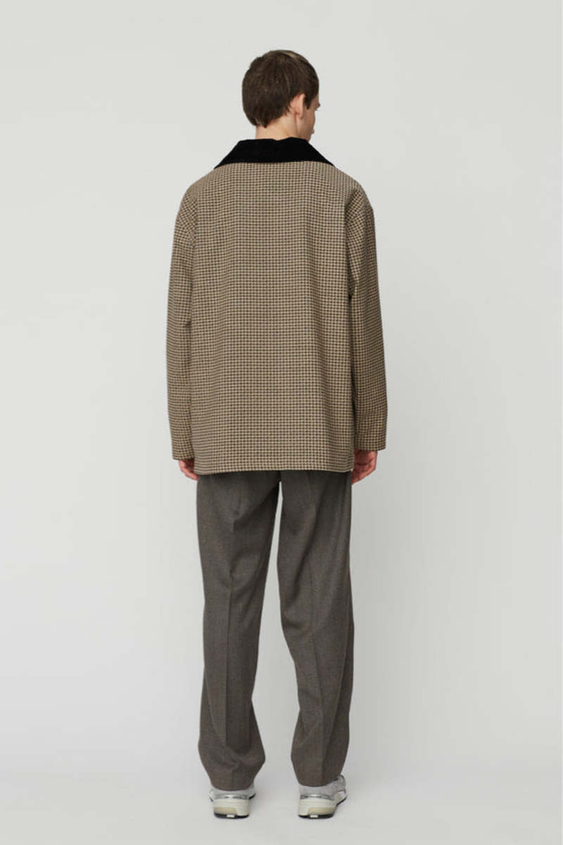 Mfpen Deco Work Jacket - Beige Houndstooth | Garmentory
