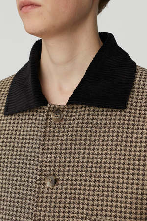 Mfpen Deco Work Jacket - Beige Houndstooth | Garmentory