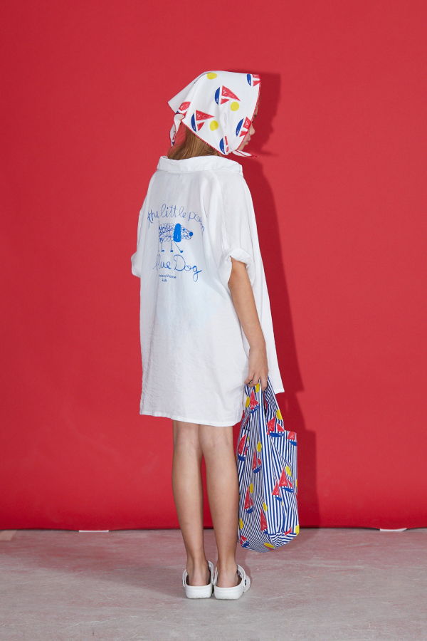 Kids Weekend House Kids Dog Shirt - White