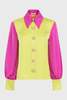 Bad Acid Florence Blouse - Fuchsia/Kiwi - Thumbnail 5