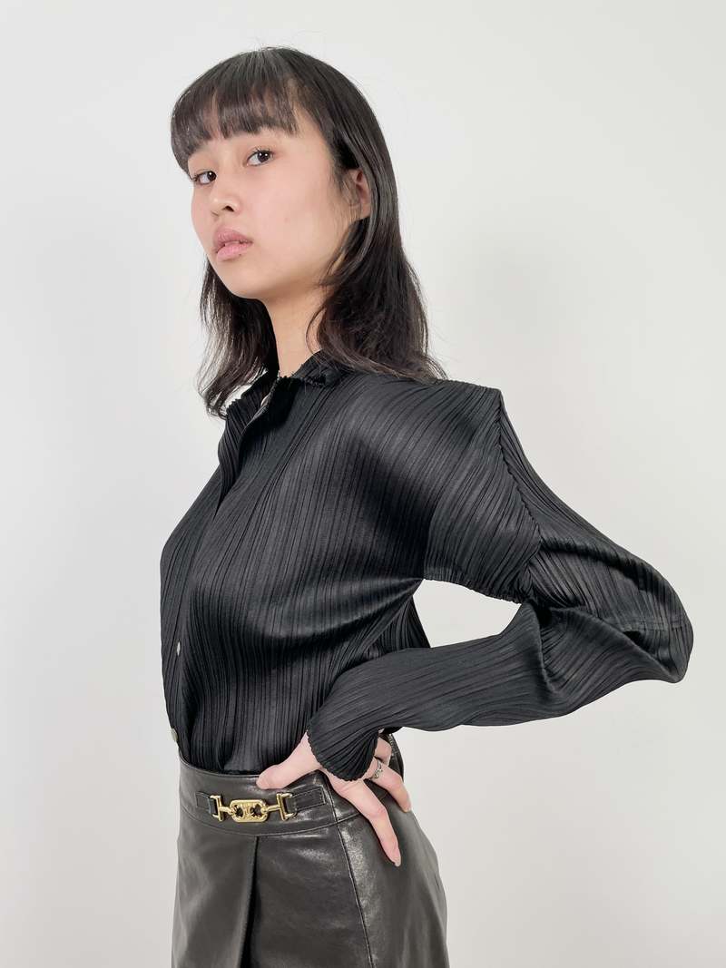 PLEATS PLEASE ISSEY MIYAKE ポロシャツ 半袖 ネイビー BASICS – ISSEY MIYAKE ONLINE STORE