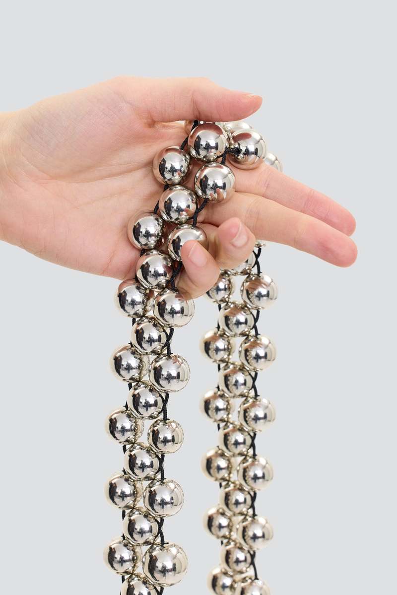 KARA Orb Bag - Silver