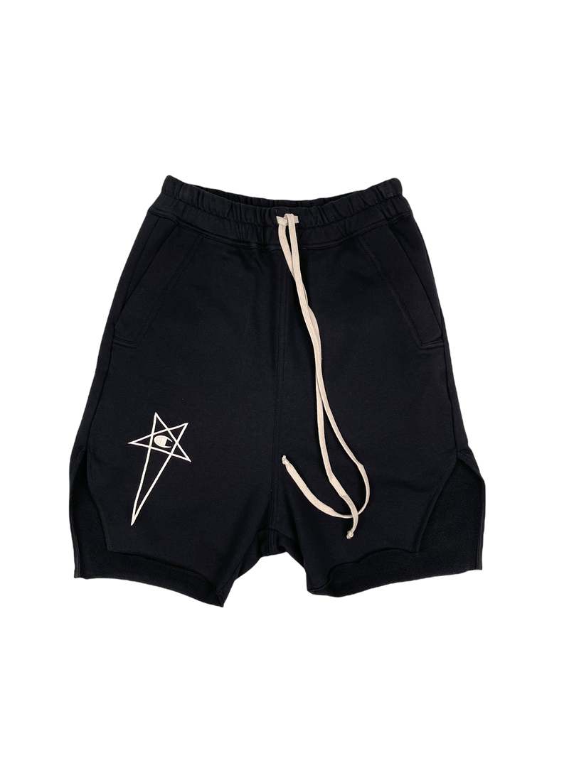 Rick Owens × Champion BEVELED PODS M Rick Owens x Champion Beveled Pod Shorts - Black | Garmentory
