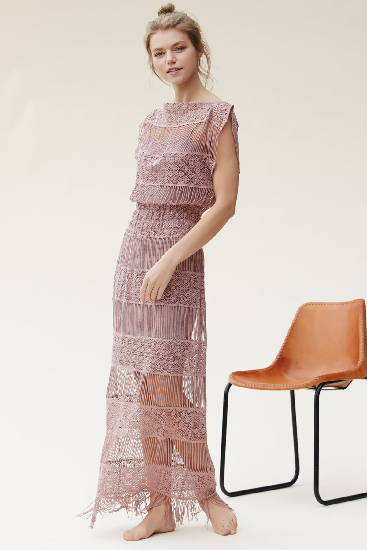 white christmas dresses Women's Crochet Dresses | Marisa Maxi Dress | Anna Kosturova main image 0
