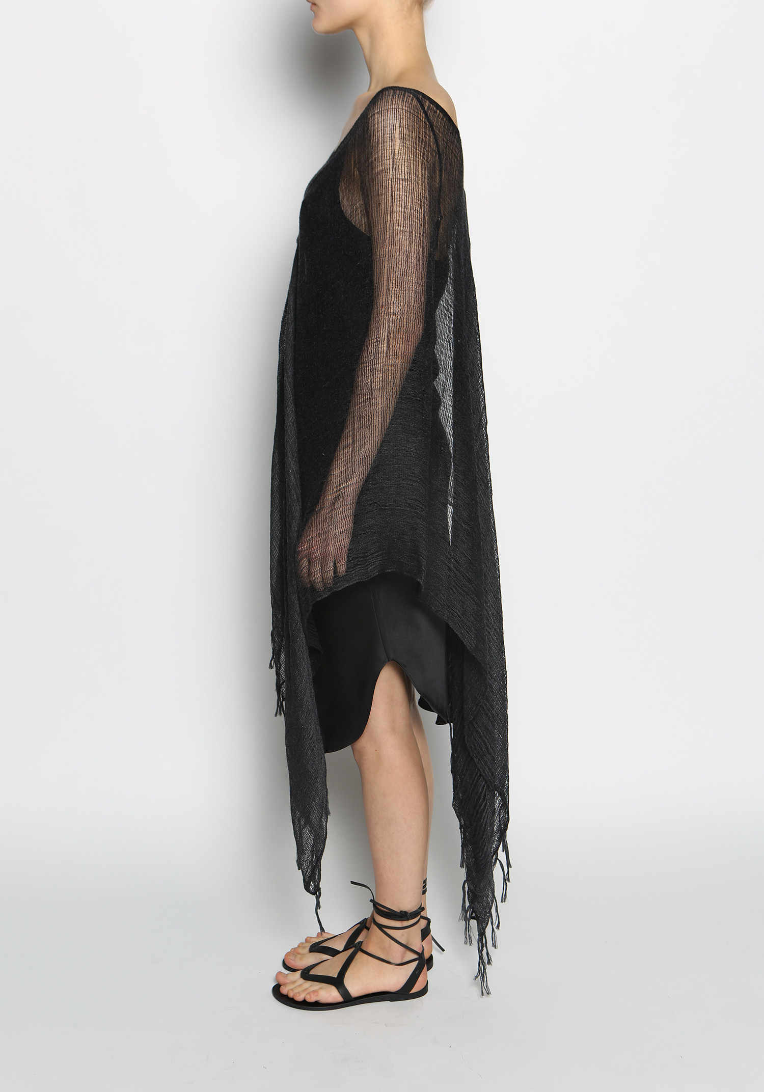 Caravana cotton gauze short poncho Garmentory