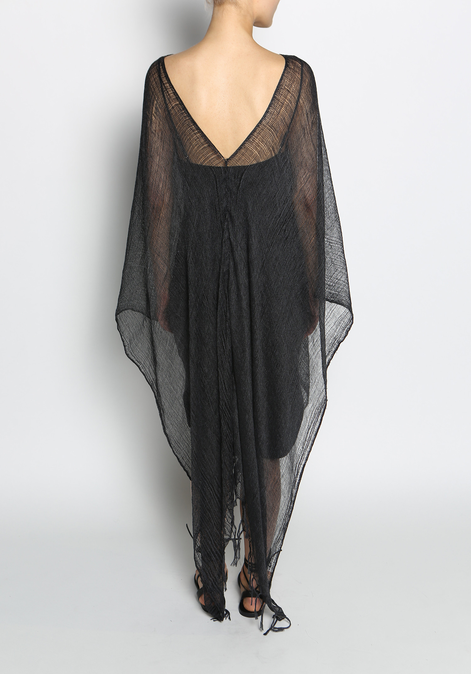 Caravana cotton gauze short poncho Garmentory