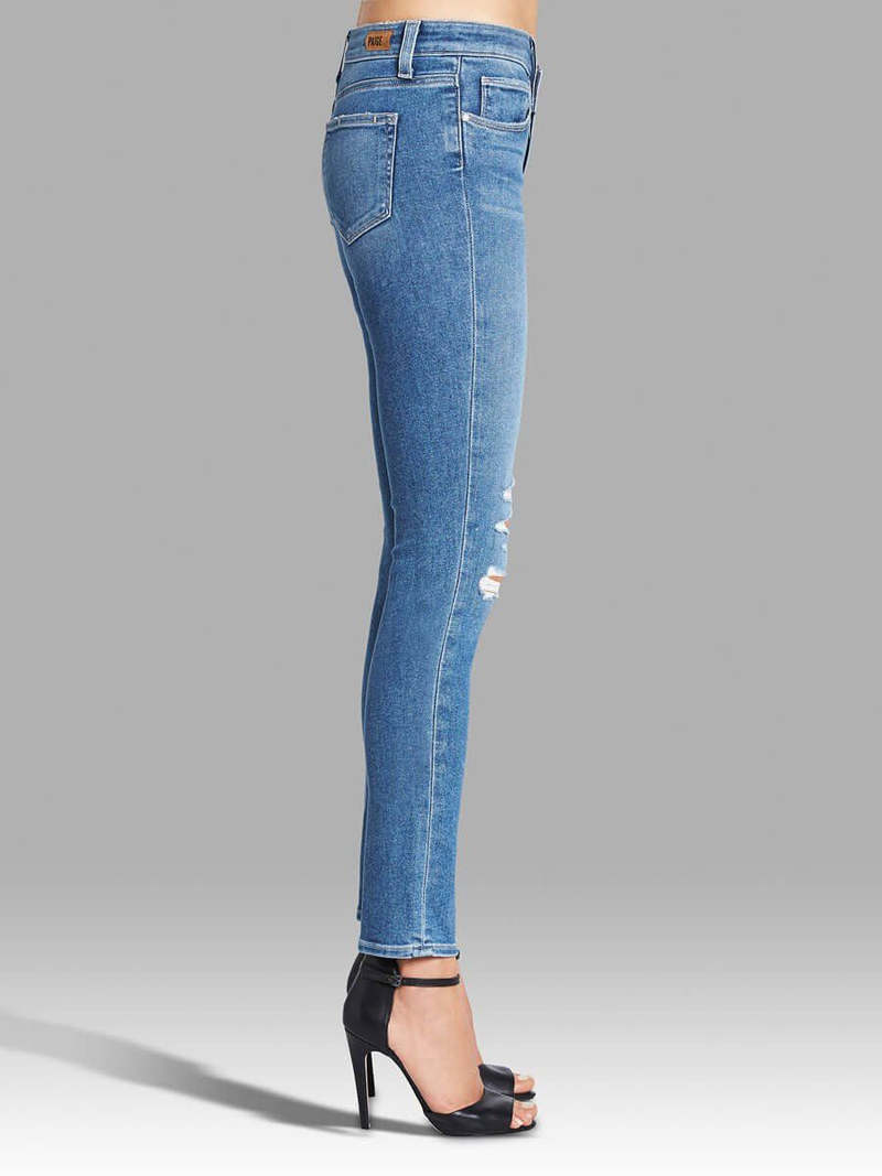 Paige Skyline Ankle Peg Jean - Liza Destructed | Garmentory