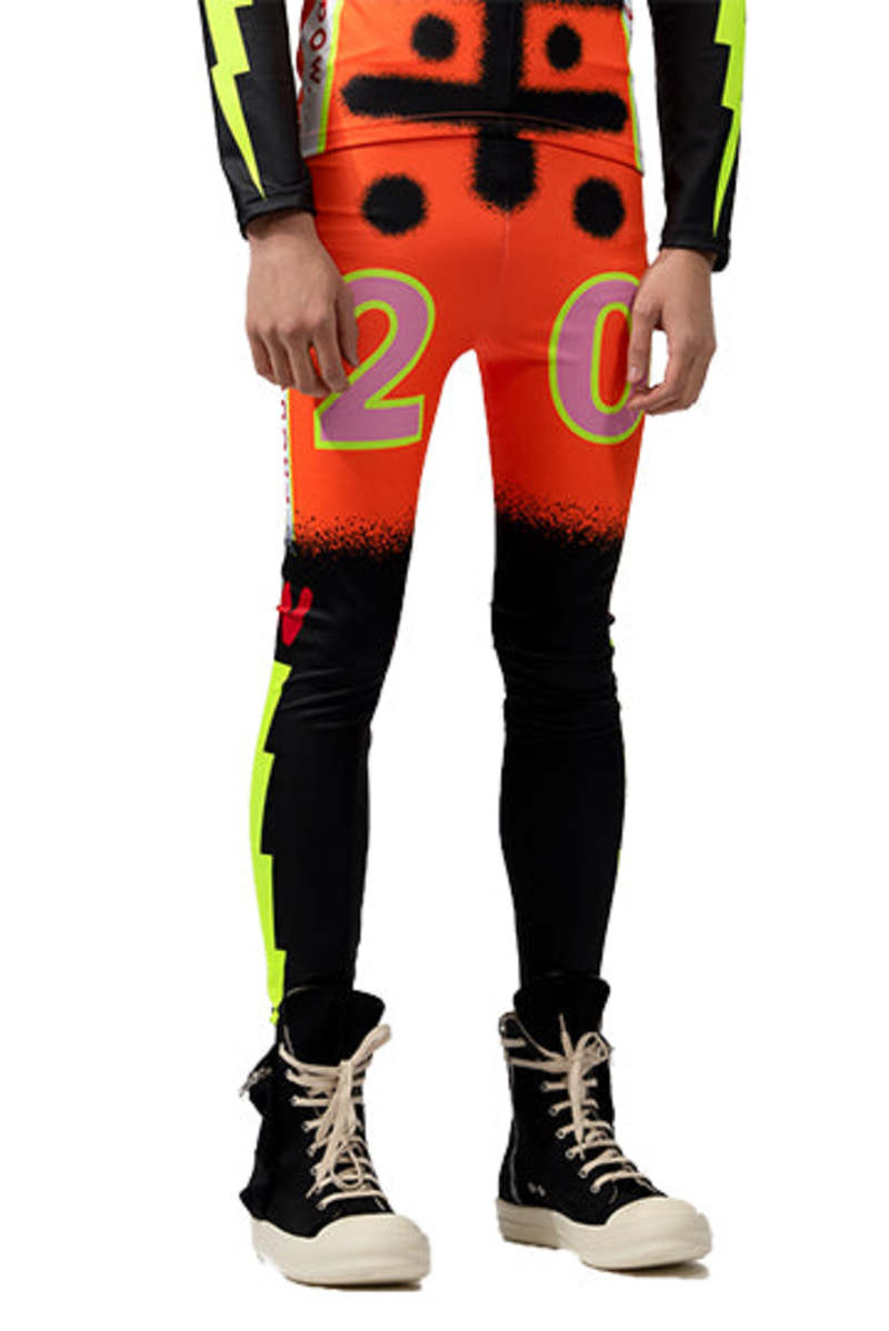 Walter Van Beirendonck グラフィックレギンス Walter Van Beirendonck グラフィック レギンス | ブラック