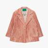 Kids Weekend House Kids Linen Jacket - Red White Stripe - Thumbnail 1