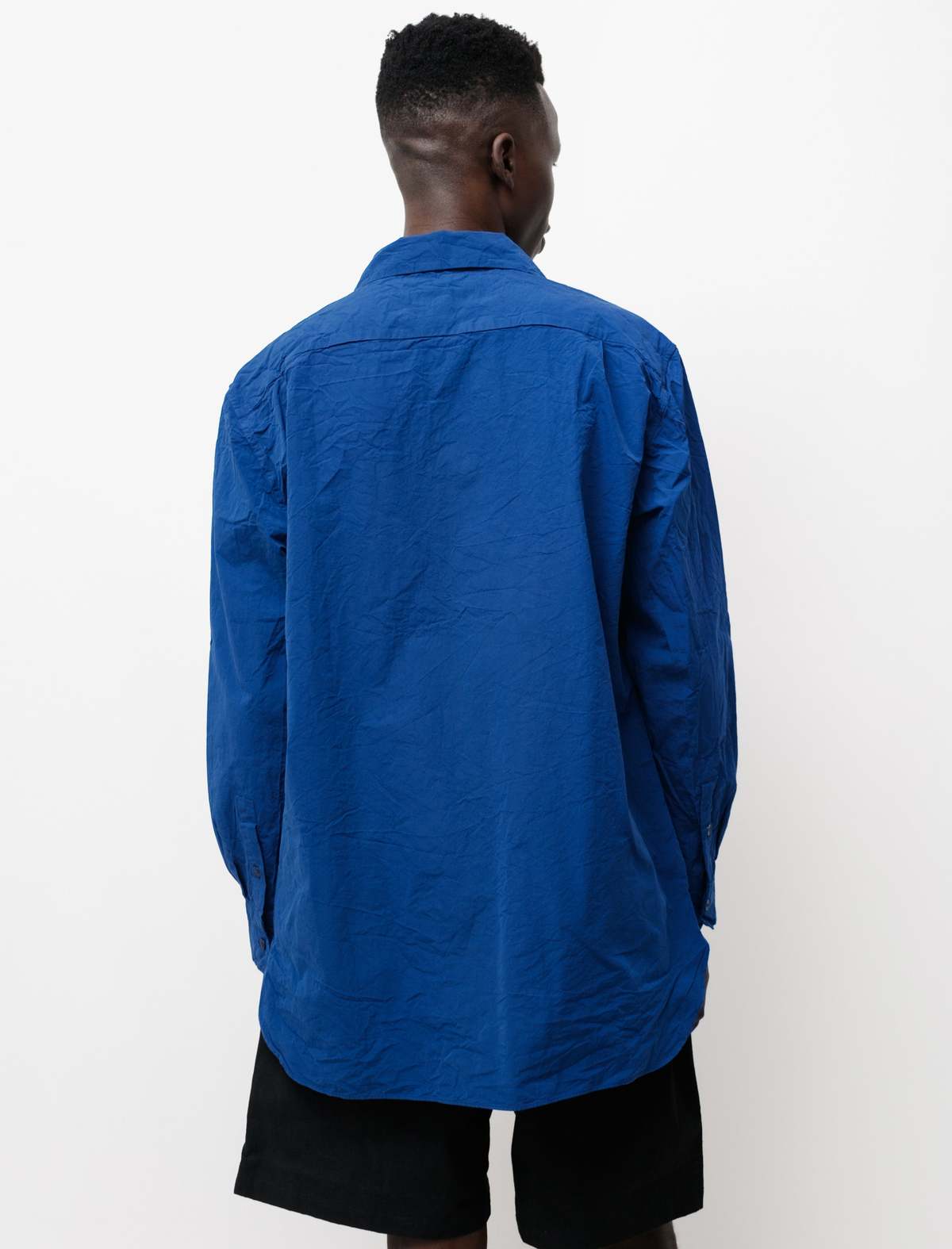 Casey Casey Mens Big Raccourcie Paper Shirt - Klein Blue | Garmentory