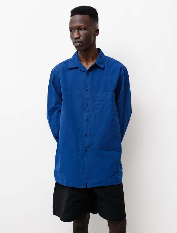 Casey Casey Mens Big Raccourcie Paper Shirt - Klein Blue | Garmentory