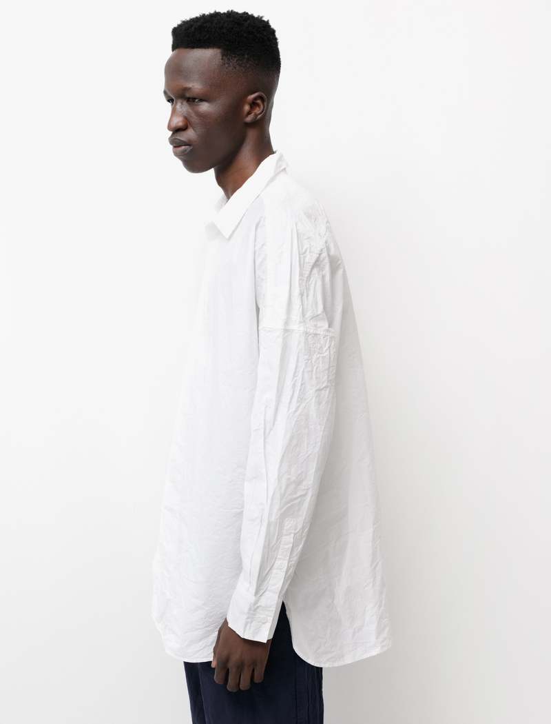 Casey Casey Mens Louis Paper Shirt - Ivory | Garmentory