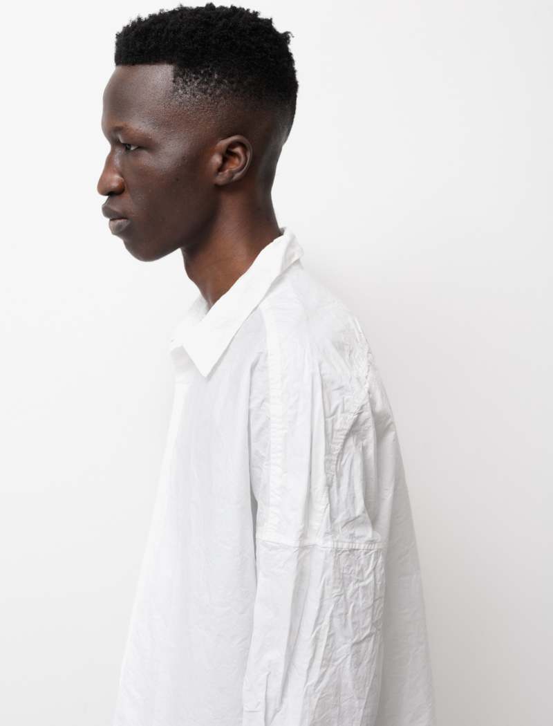 Casey Casey Mens Louis Paper Shirt - Ivory | Garmentory