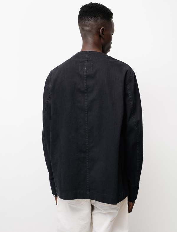 Margaret Howell MHL Woven Cardigan - Indigo | Garmentory