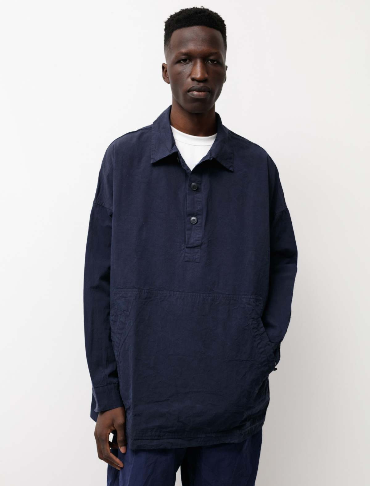 Casey Casey Mens Tedy Tough Cotton Top - Dark Navy | Garmentory