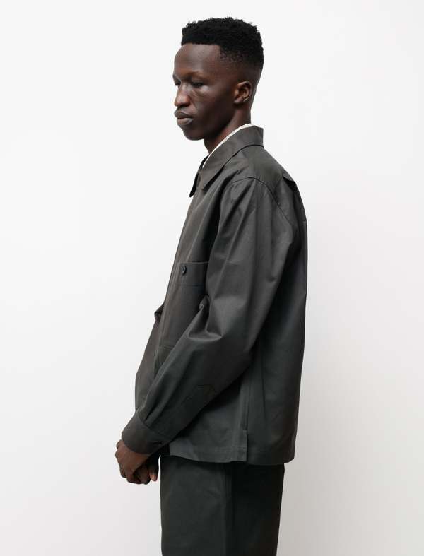 Margaret Howell Zip Through Shirt - Dark Green | Garmentory