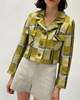 Vintage Banshee Cropped  Blazer - Lime Plaid - Thumbnail 1