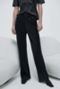 Silk Laundry Bias Cut Pants - Black - Thumbnail 2