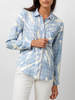 Rails Hunter Shirt - Indigo Bleached Swirl - Thumbnail 2