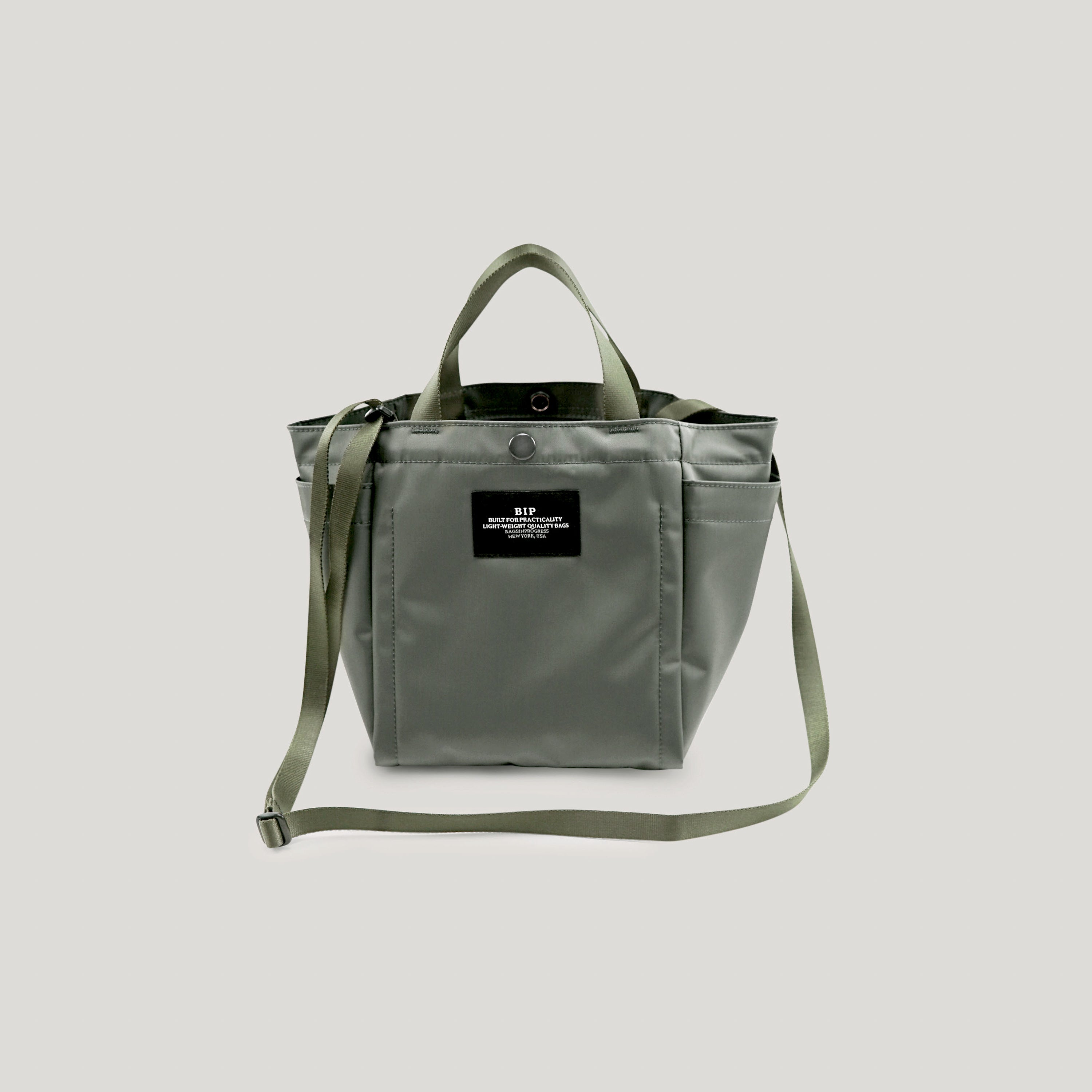 Bagsinprogress Small Side Pocket Tote Bag Bip052cnbip Black main image 1