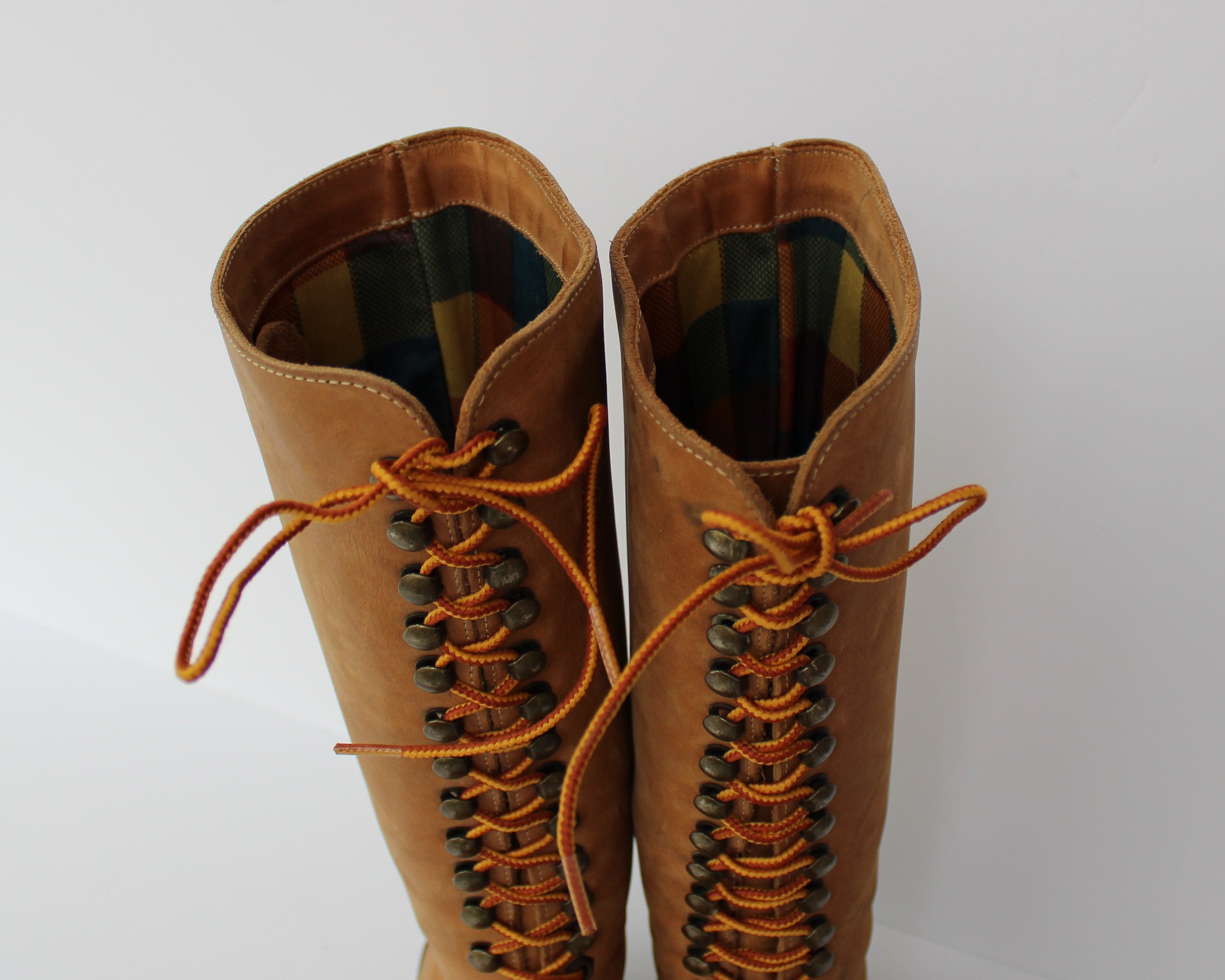 soft leather lace up ankle boots