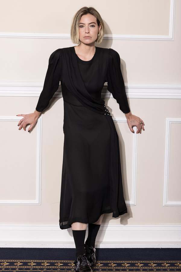 Salasai Serenade Saturn Silk Dress - Black