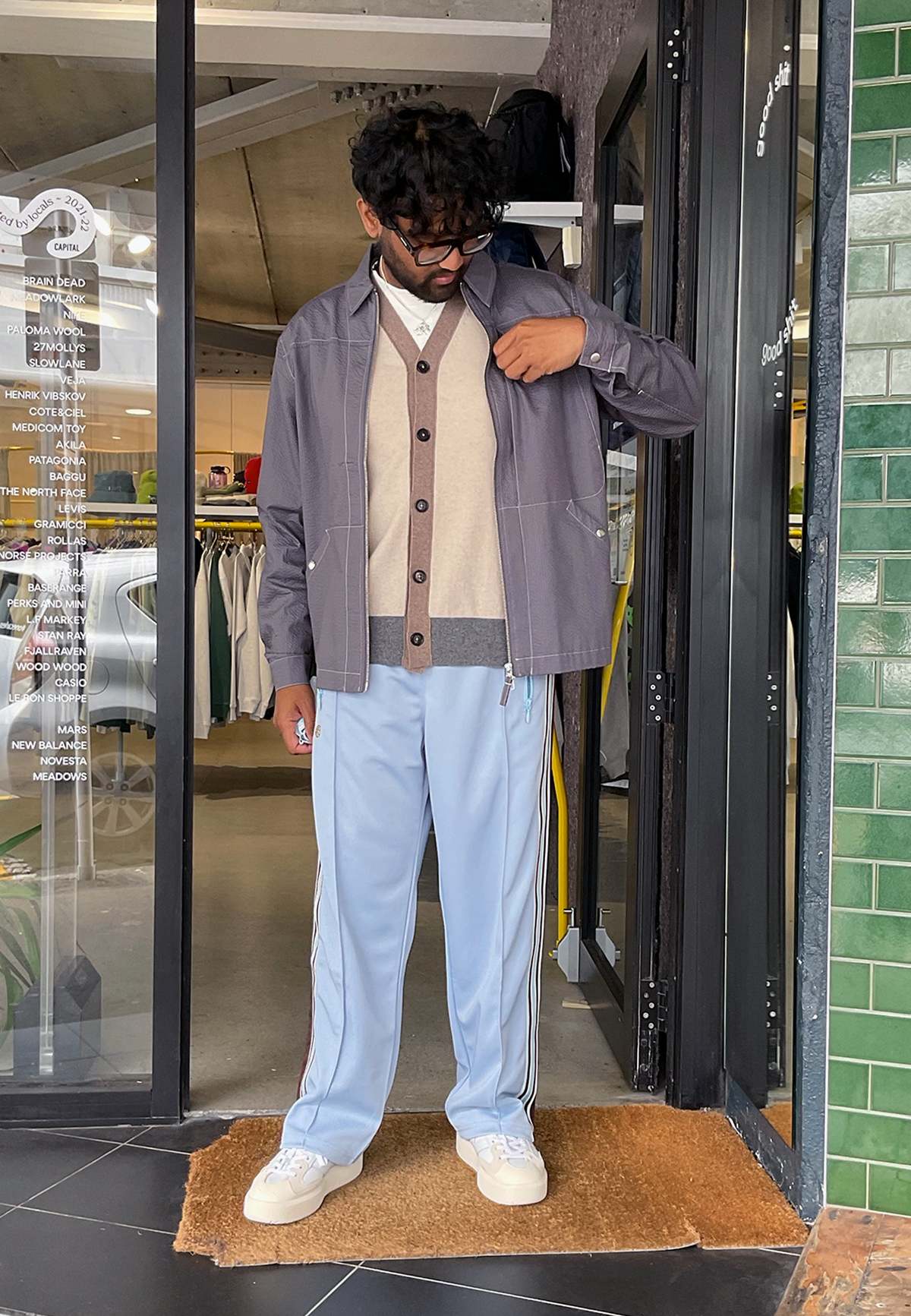  × POP TRADING COMPANY セットアップ Pop Trading Company Big Pocket Over Shirt - Charcoal | Garmentory