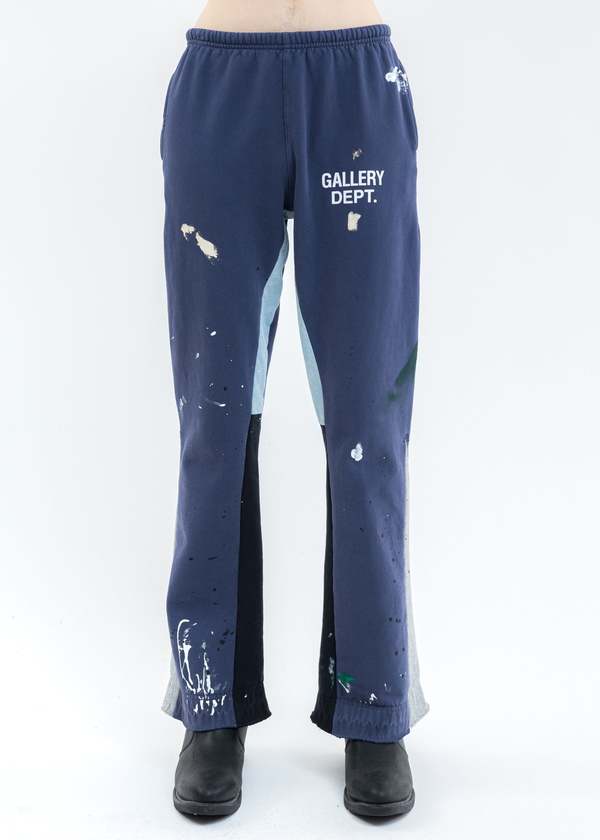 GALLERY DEPT. GD Flares PAINTED Sweater Pants - navy | Garmentory