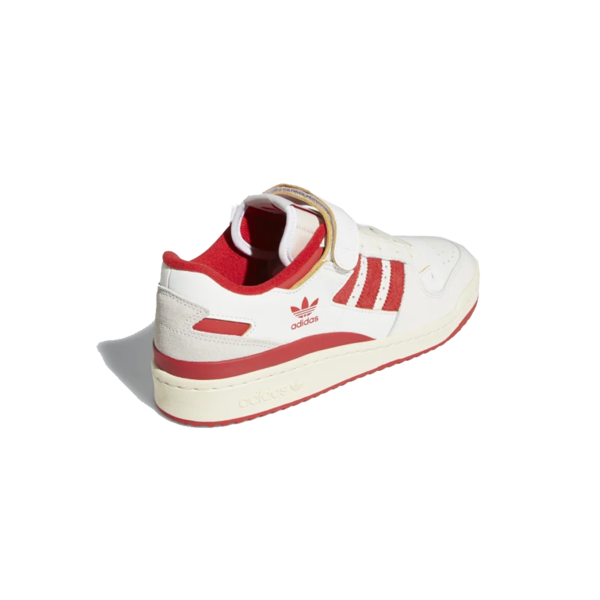 adidas forum low white red