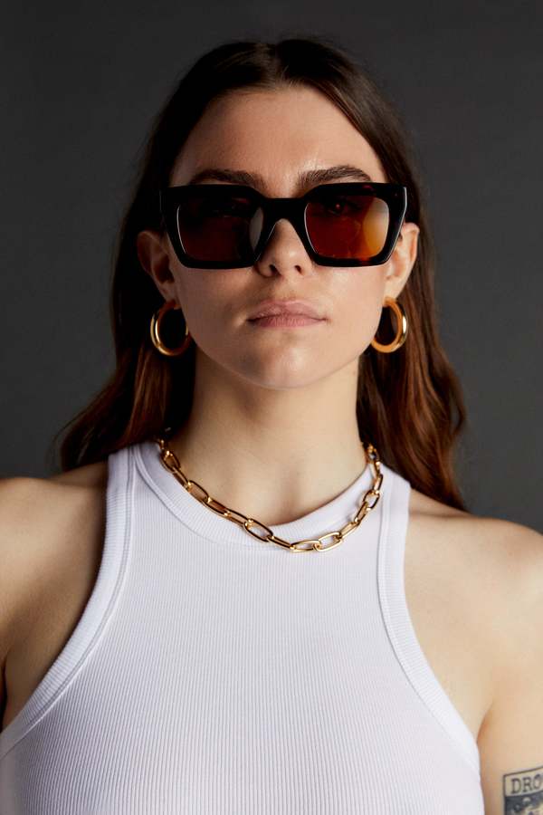 ★ANINE BING★ ブラック Indio サングラス ANINE BING Indio Sunglasses - Black