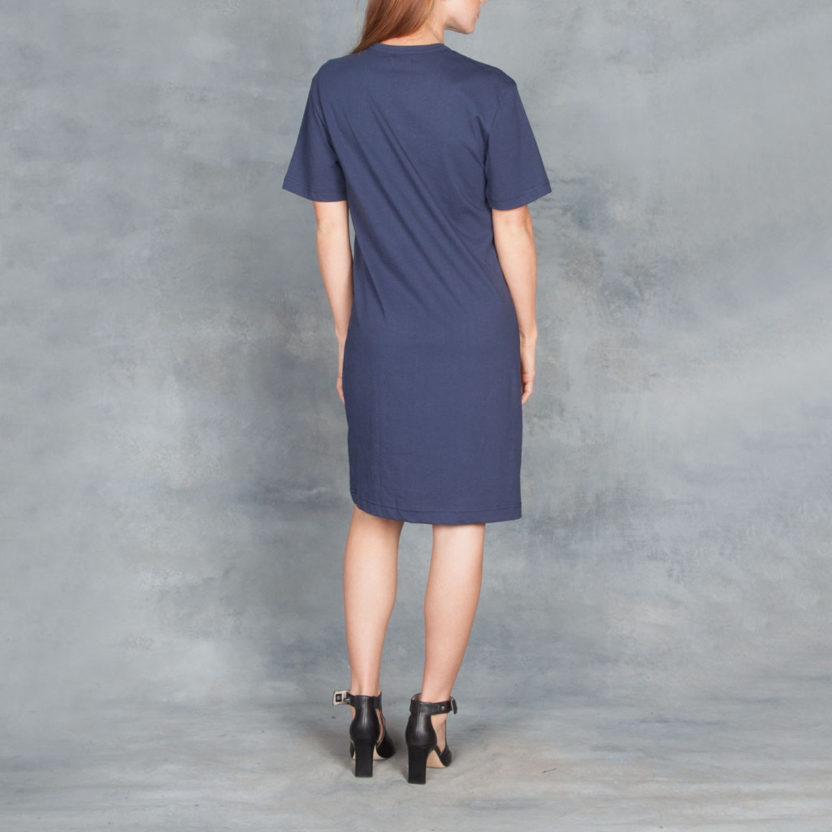 Organic by John Patrick SS Tee Dress Navy - Image 4 of 5