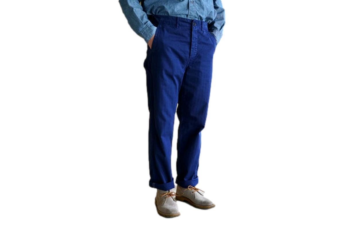 Orslow French Work Pants Blue Garmentory