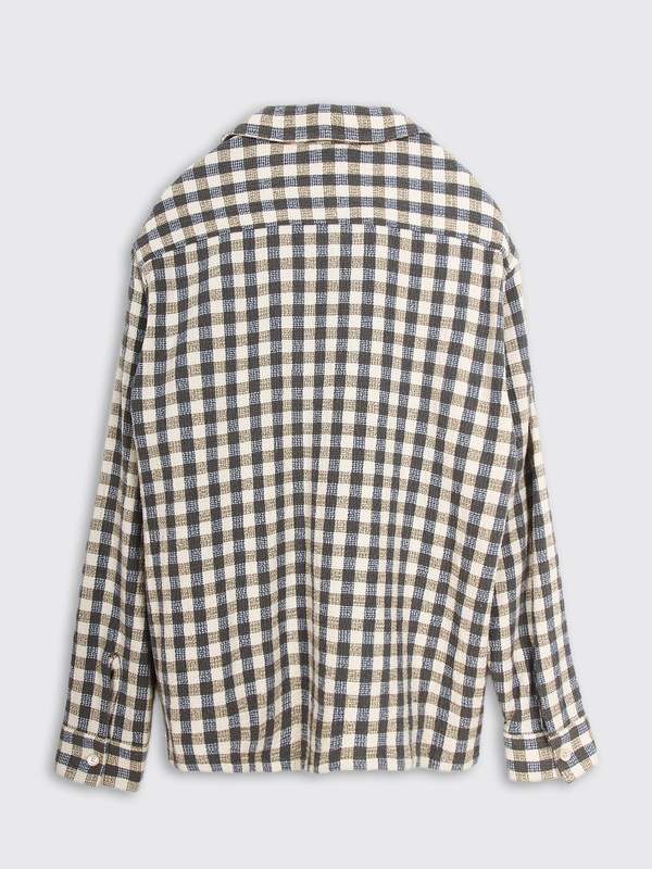 Our Legacy Heusen Shirt - Light Blue/Olive Summer Check | Garmentory