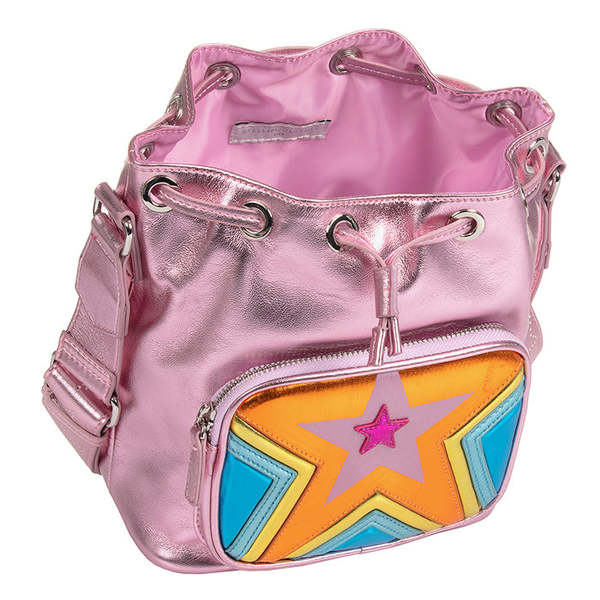 NWT Stella McCartney Pink Star Backpack | Vegan Small Bag- Street, Daily, Travel Stella McCartney Faux Leather Exterior Backpack Bags  main image 2