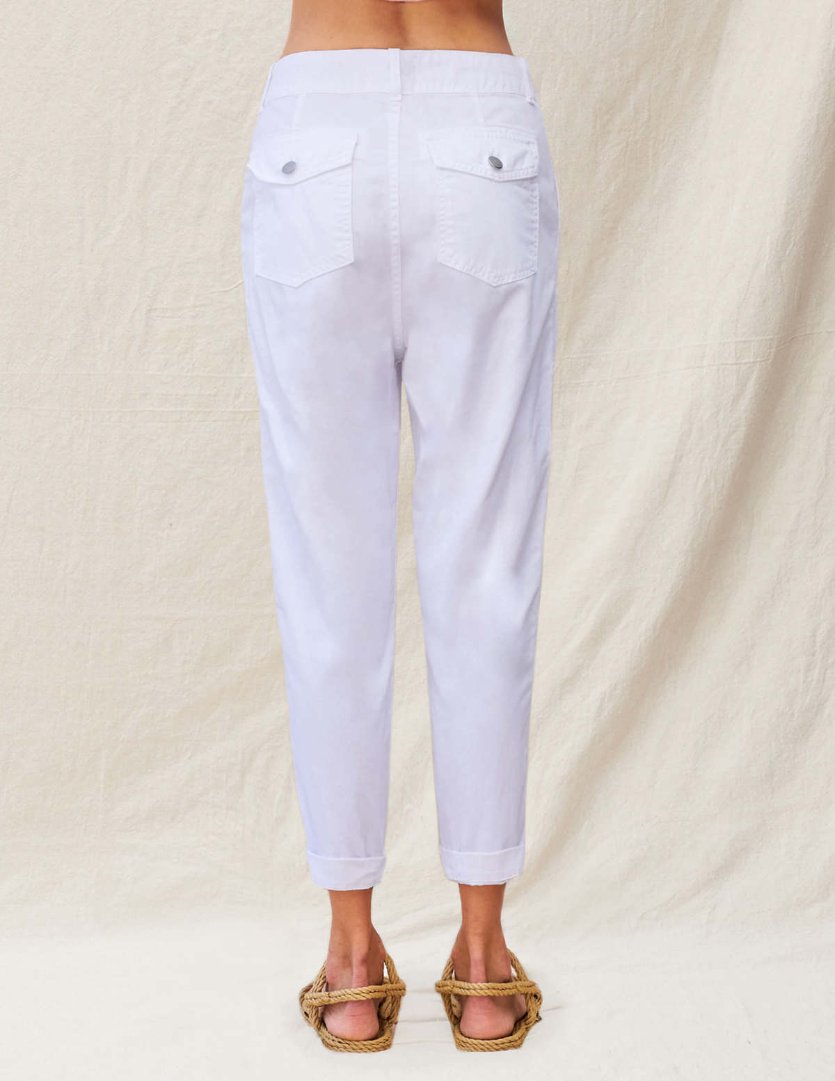 Sundry Military Pocket Pant - White - Image 4 of 4