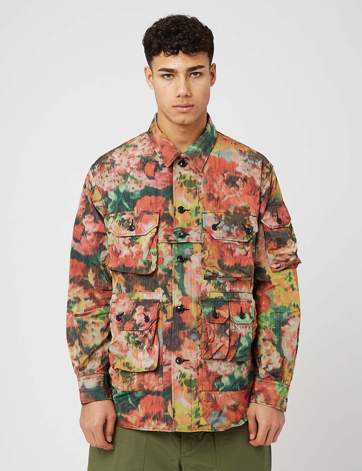 Engineered Garments Explorer Shirt Jacket - red | Garmentory