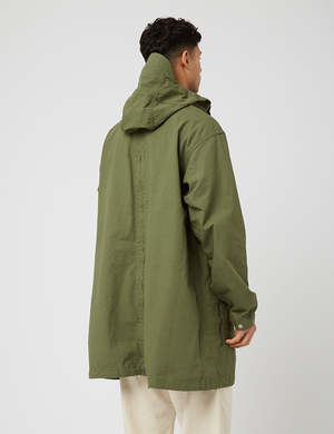 Engineered Garments Cotton Ripstop Over Parka - Olive Green