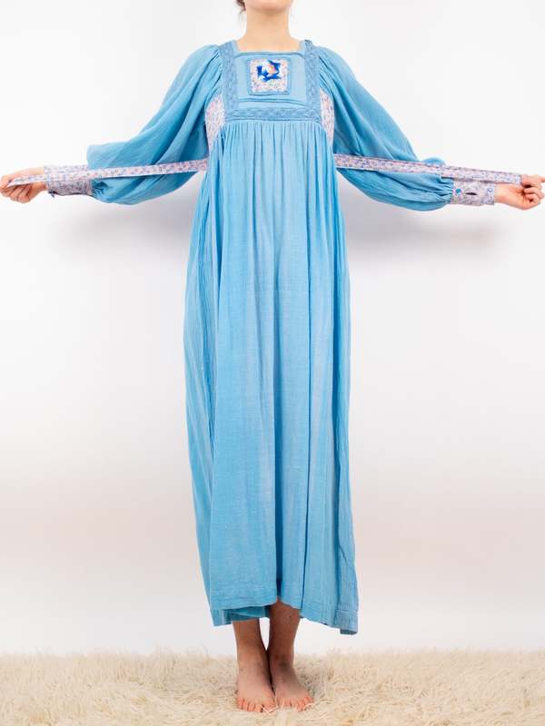 Vintage1970 s humperdink empire waist peasant dress | Garmentory