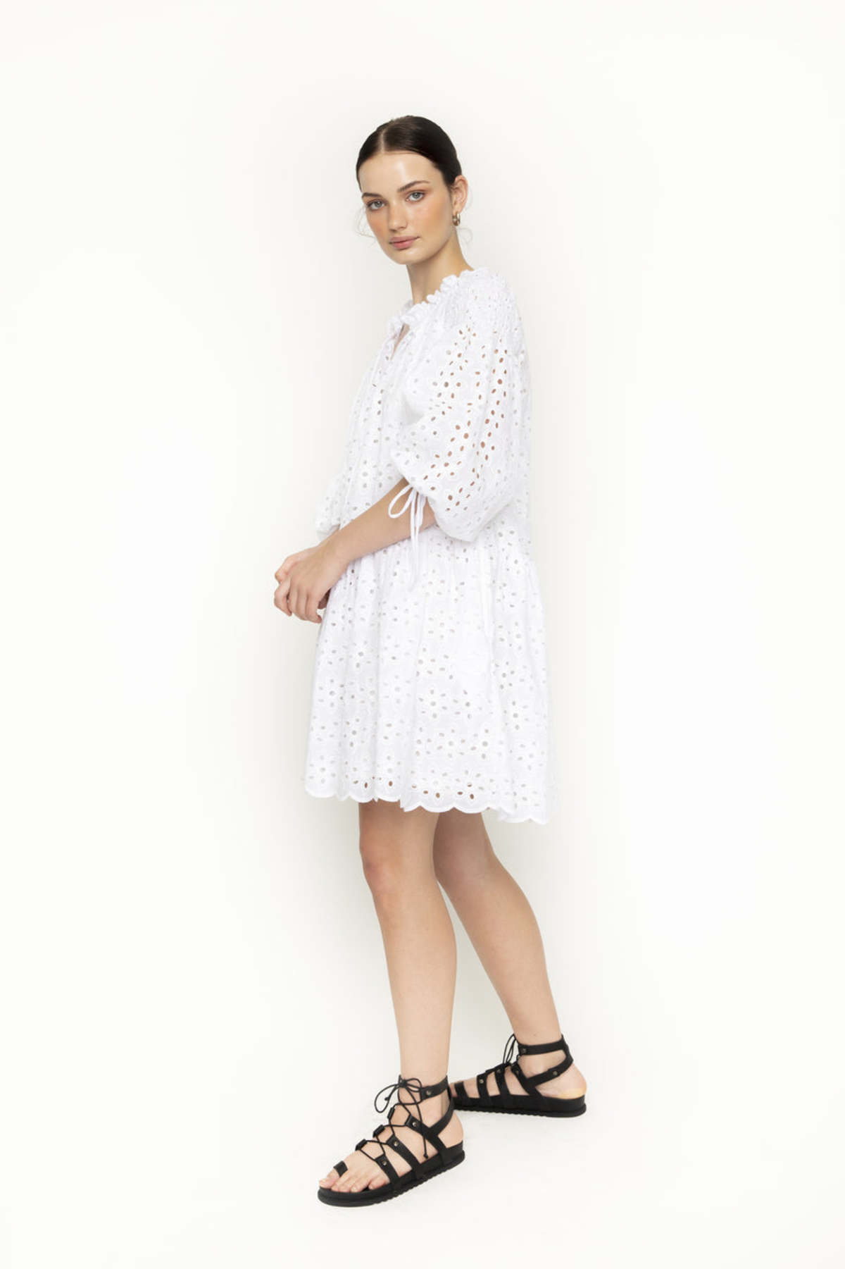 wild horses embroidered mini dress Women's Horse Lace Up Tube Mini Dress | Blue B