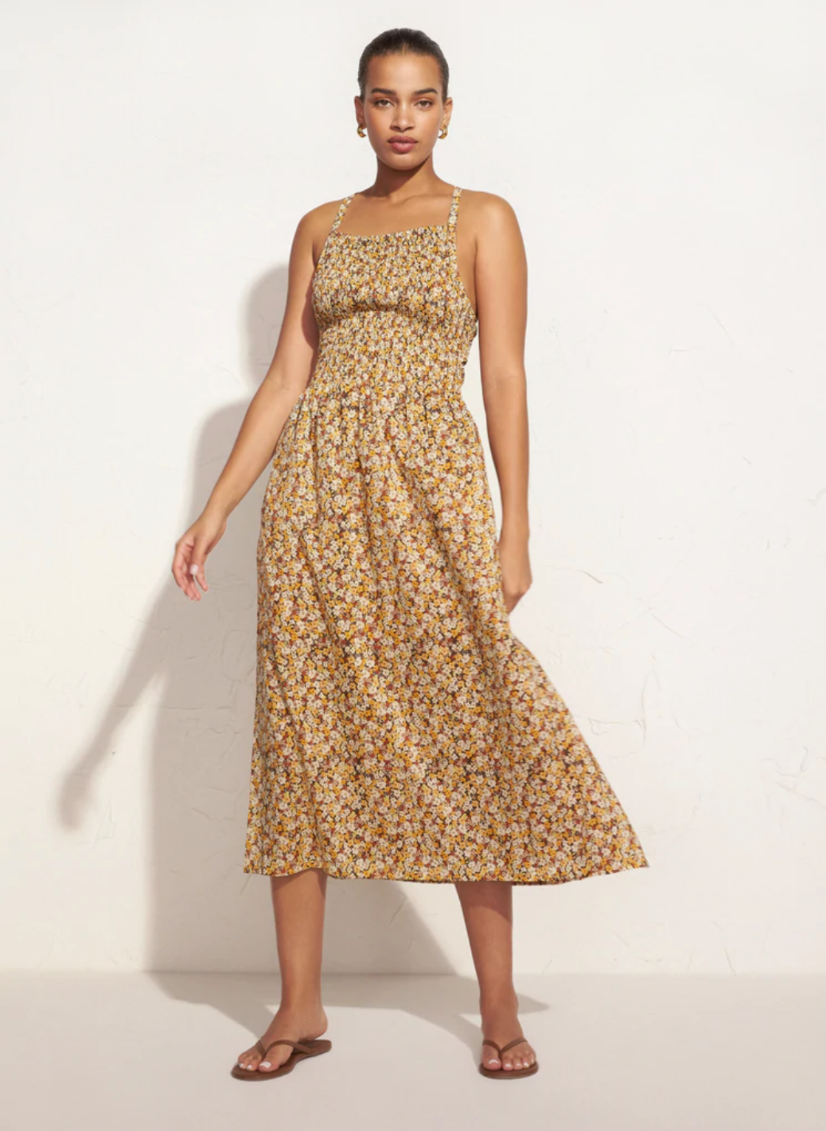 edelyn midi dress edelyn midi dress Edelyn Floral Claretta Midi Dress