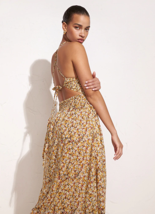 Faithfull The Brand Claretta Midi Dress - Edelyn Floral Print | Garmentory