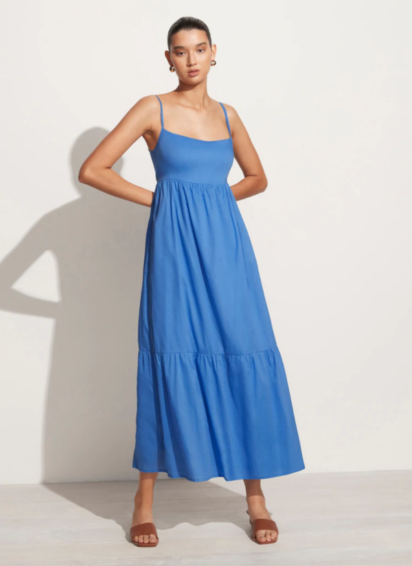 knee length dresses for ladies Stevie' Velvet Ruffle Maxi Dress in Chocolate Luxe Velvet  Katya Wildman